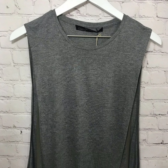 NEW AllSaints Gray Silk Tunic Alvie Dress US 4 Sleeveless Casual All Saints NWT - Picture 3 of 8